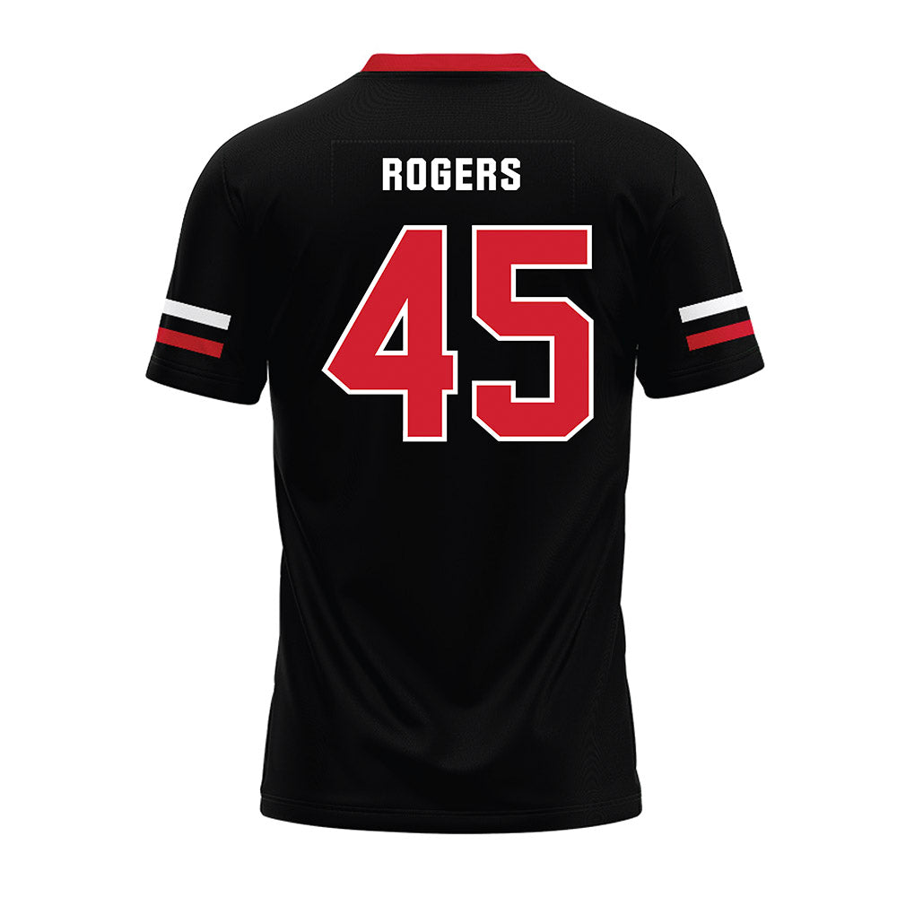 Nebraska - NCAA Football : Dylan Rogers - Black Premium Football Jersey-1