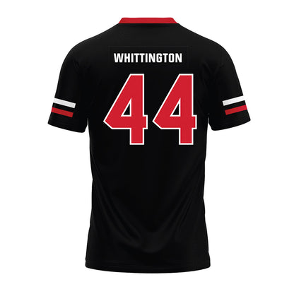 Nebraska - NCAA Football : Jahsear Whittington - Black Premium Football Jersey-1