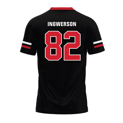 Nebraska - NCAA Football : Eric Ingwerson - Black Premium Football Jersey-1