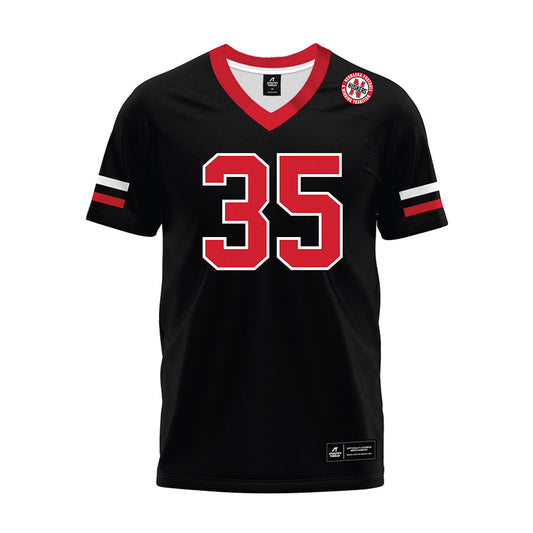 Nebraska - NCAA Football : Mekhi Nelson - Black Premium Football Jersey-0