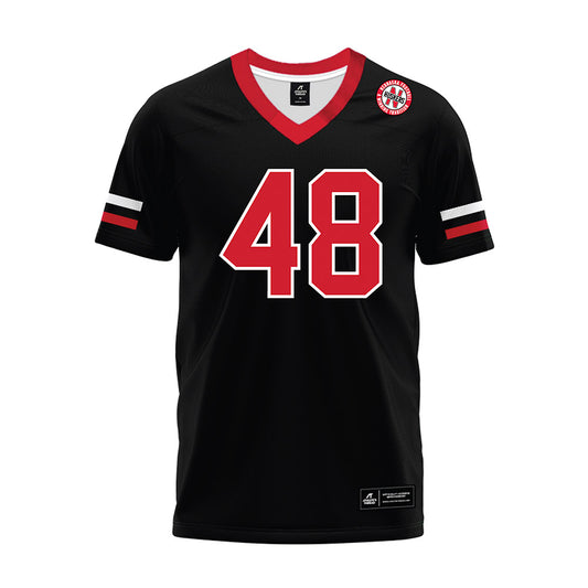 Nebraska - NCAA Football : Dylan Berymon - Black Premium Football Jersey-0