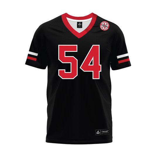 Nebraska - NCAA Football : Brendan Black - Black Premium Football Jersey-0