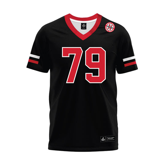 Nebraska - NCAA Football : Shawn Hammerbeck - Black Premium Football Jersey-0