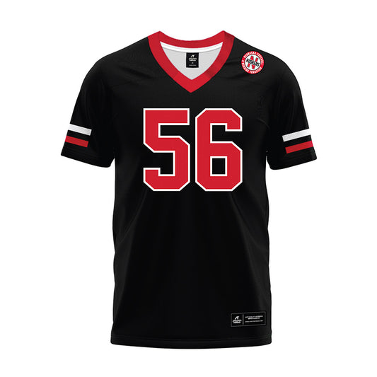 Nebraska - NCAA Football : Pierce Mooberry - Black Premium Football Jersey-0