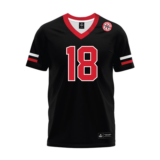 Nebraska - NCAA Football : Larry Tarver Jr - Black Premium Football Jersey-0