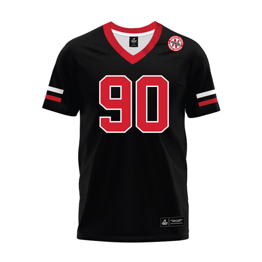 Nebraska - NCAA Football : John Hohl - Black Premium Football Jersey-0