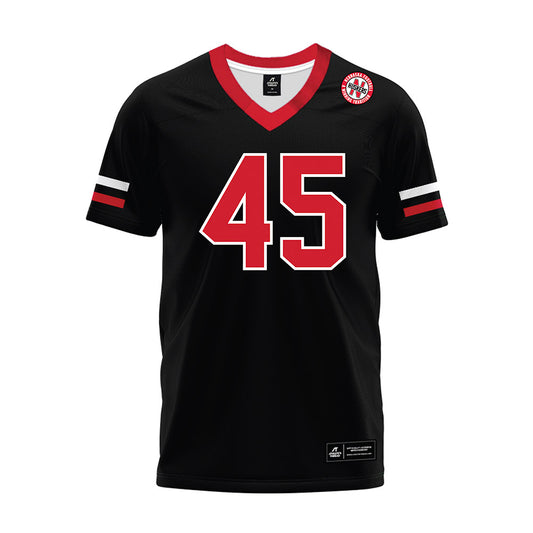 Nebraska - NCAA Football : Izaac Dickey - Black Premium Football Jersey-0