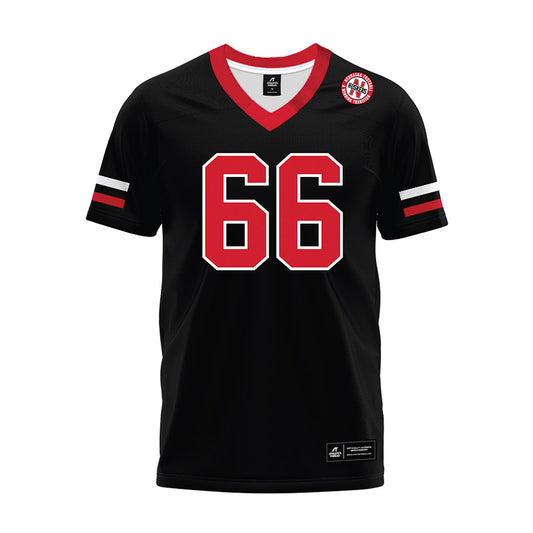 Nebraska - NCAA Football : Grant Brix - Black Premium Football Jersey-0