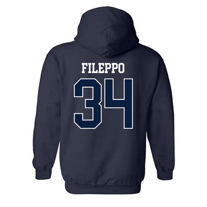 Penn State - NCAA Football : Chris Fileppo - Sports Shersey Hooded Sweatshirt-1