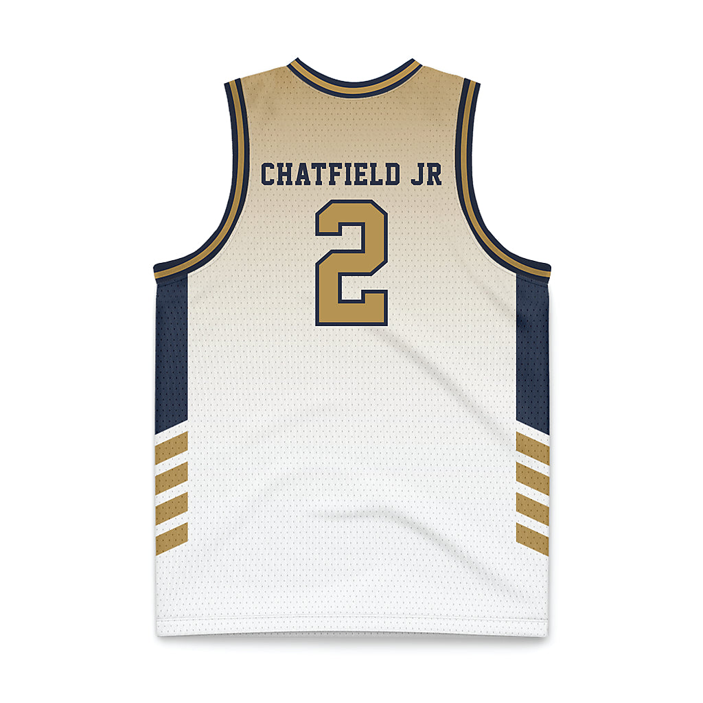 Georgia Tech - NCAA Men's Basketball : Eric Chatfield Jr - White Basketball Jersey-1