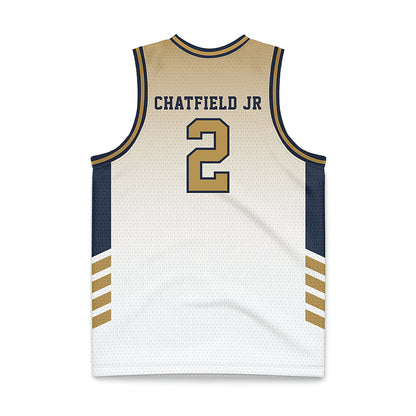 Georgia Tech - NCAA Men's Basketball : Eric Chatfield Jr - White Basketball Jersey-1