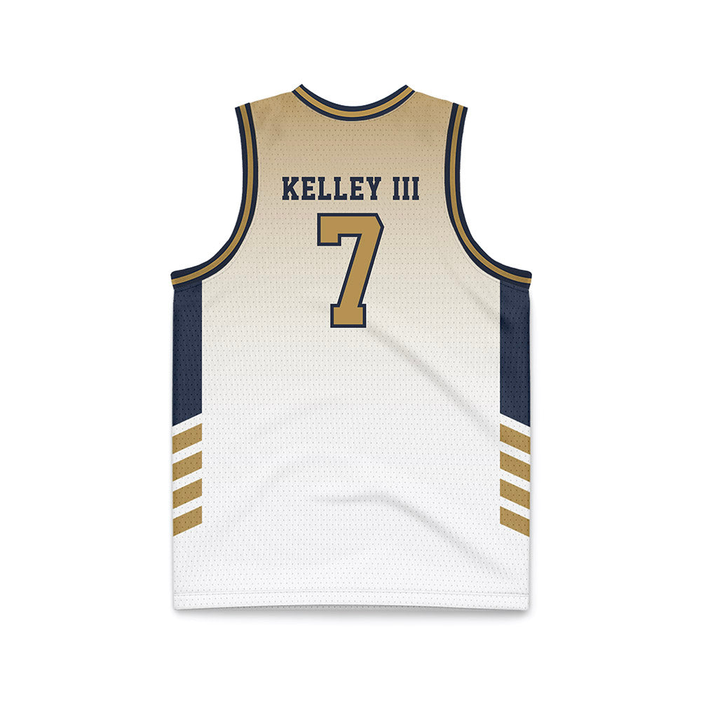 Georgia Tech - NCAA Men's Basketball : Chas Kelley III - White Basketball Jersey-1