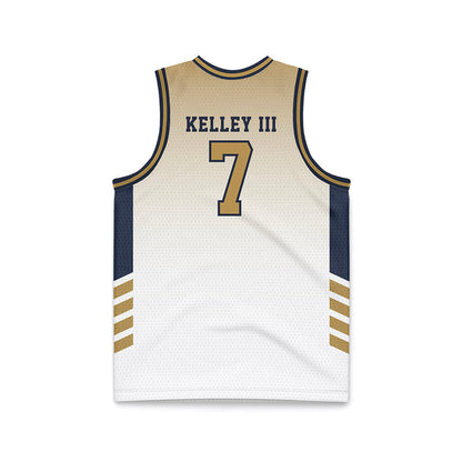 Georgia Tech - NCAA Men's Basketball : Chas Kelley III - White Basketball Jersey-1