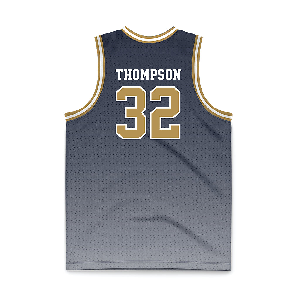 Georgia Tech - NCAA Men's Basketball : Dyllan Thompson - Navy Basketball Jersey-1