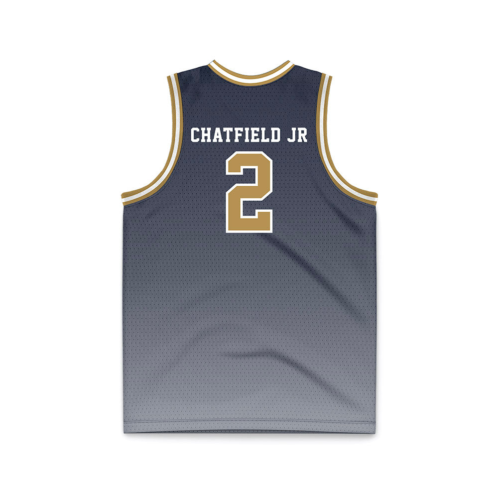 Georgia Tech - NCAA Men's Basketball : Eric Chatfield Jr - Navy Basketball Jersey-1