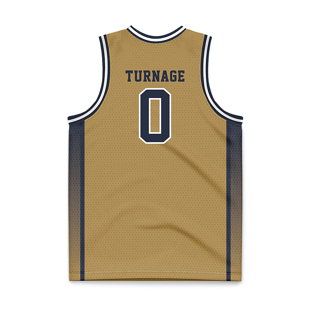 Georgia Tech - NCAA Women's Basketball : Brianna Turnage - Gold Basketball Jersey-1