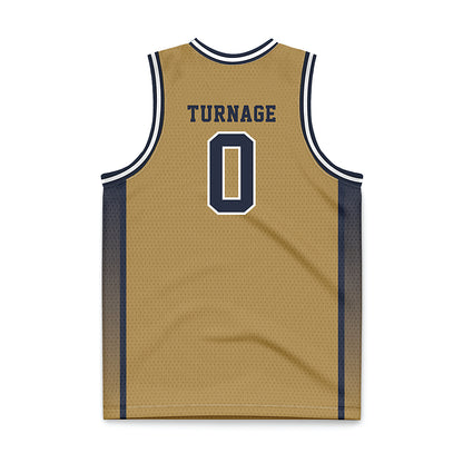 Georgia Tech - NCAA Women's Basketball : Brianna Turnage - Gold Basketball Jersey-1