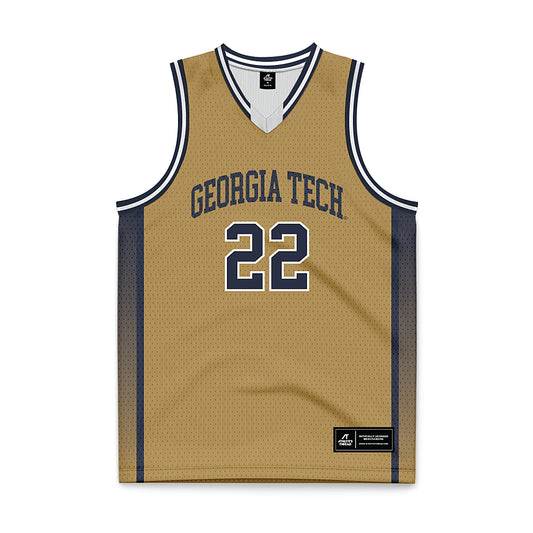 Georgia Tech - NCAA Women's Basketball : Ines Noguero - Gold Basketball Jersey-0