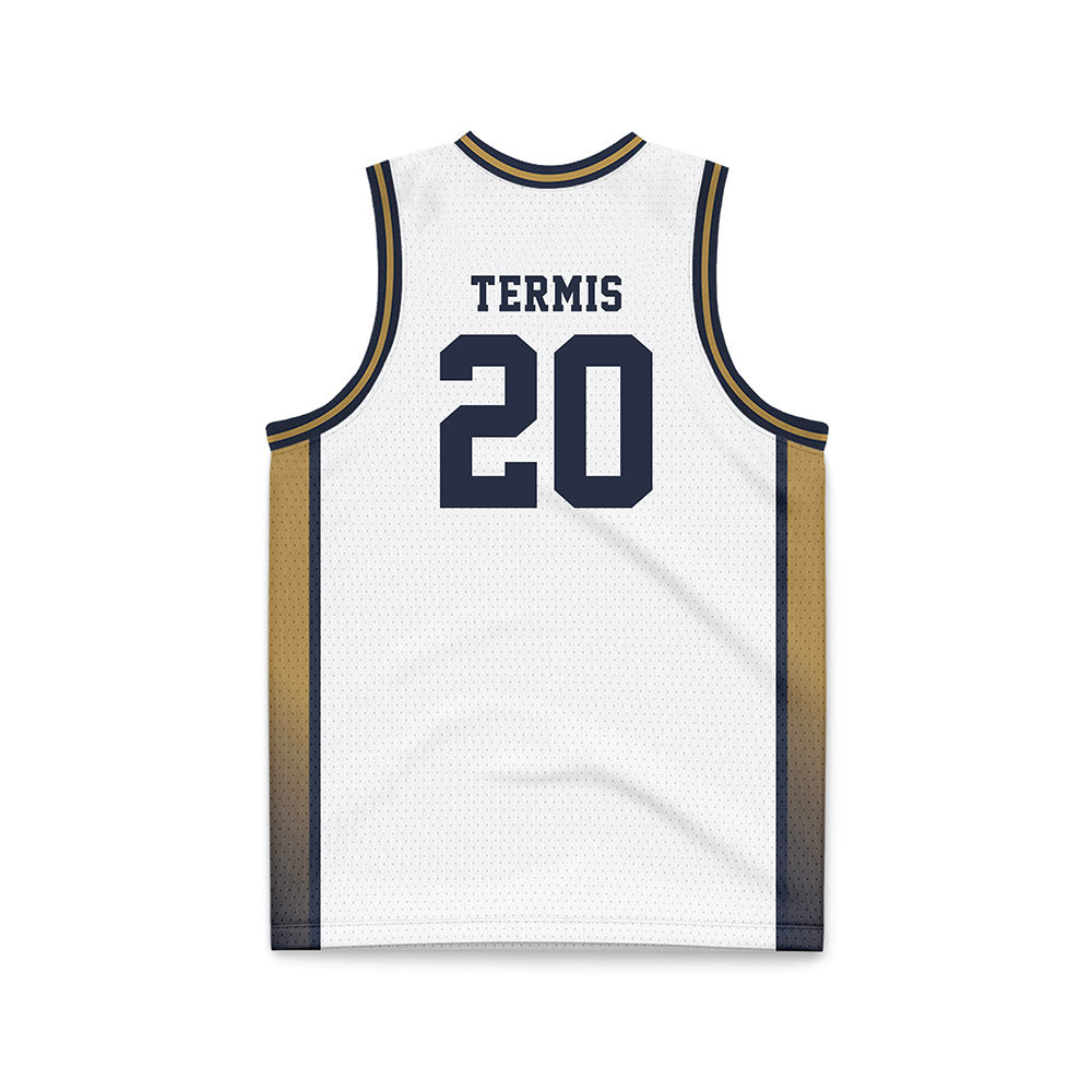 Georgia Tech - NCAA Women's Basketball : Ariadna Termis - White Basketball Jersey-1
