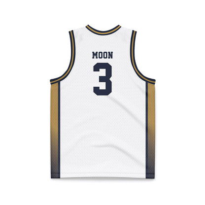 Georgia Tech - NCAA Women's Basketball : Erica Moon - White Basketball Jersey-1