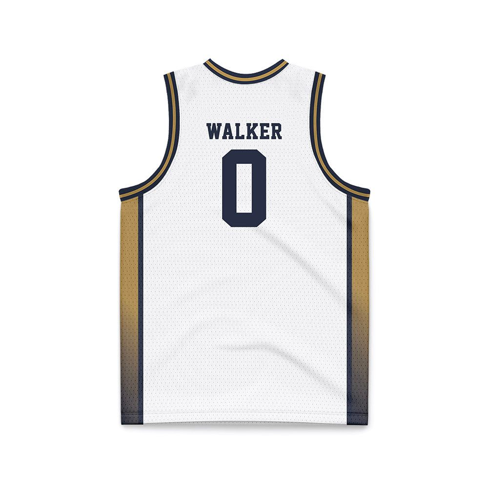 Georgia Tech - NCAA Women's Basketball : Kyndal Walker - White Basketball Jersey-1