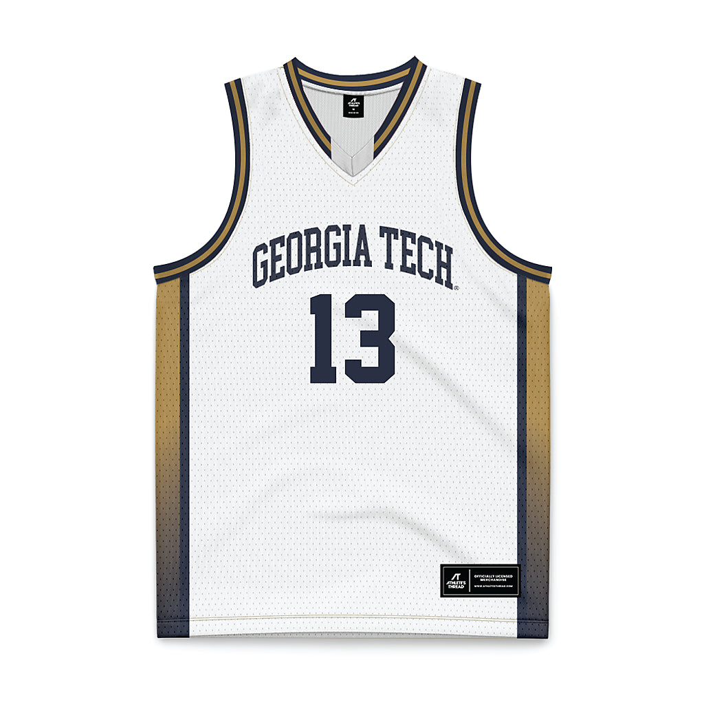 Georgia Tech - NCAA Women's Basketball : Deborah Mukeba Kasanda - White Basketball Jersey-0