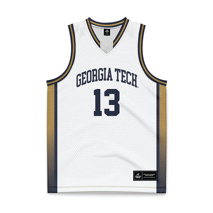 Georgia Tech - NCAA Women's Basketball : Deborah Mukeba Kasanda - White Basketball Jersey-0