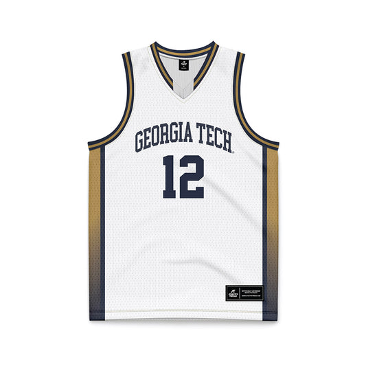 Georgia Tech - NCAA Women's Basketball : Jada Crawshaw - White Basketball Jersey-0