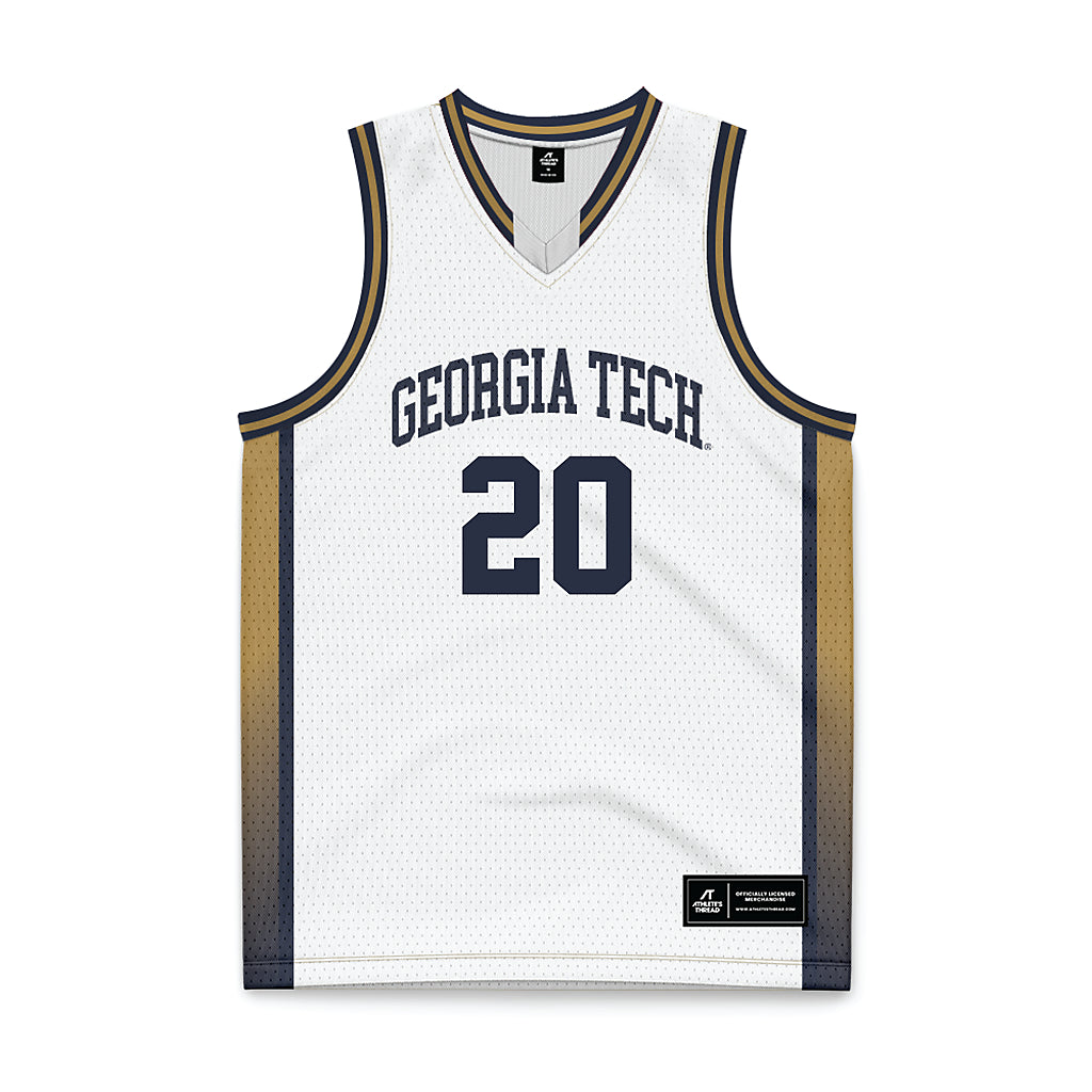 Georgia Tech - NCAA Women's Basketball : Ariadna Termis - White Basketball Jersey-0