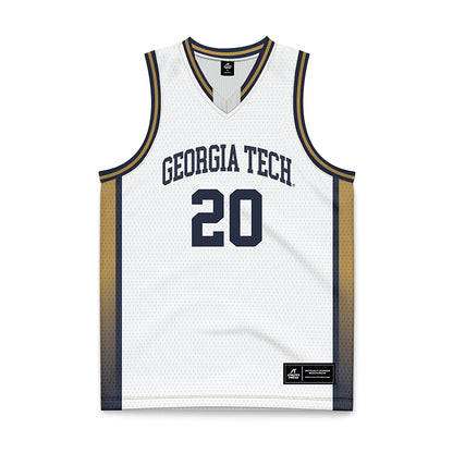Georgia Tech - NCAA Women's Basketball : Ariadna Termis - White Basketball Jersey-0