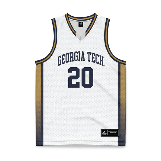 Georgia Tech - NCAA Women's Basketball : Ariadna Termis - White Basketball Jersey-0