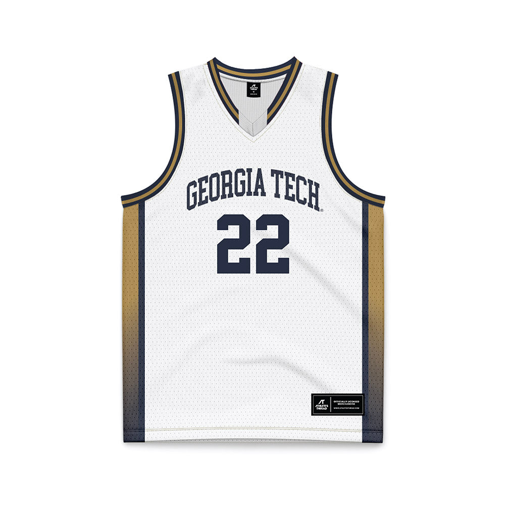 Georgia Tech - NCAA Women's Basketball : Ines Noguero - White Basketball Jersey-0