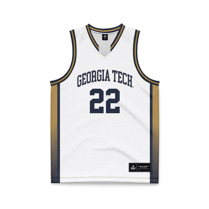 Georgia Tech - NCAA Women's Basketball : Ines Noguero - White Basketball Jersey-0