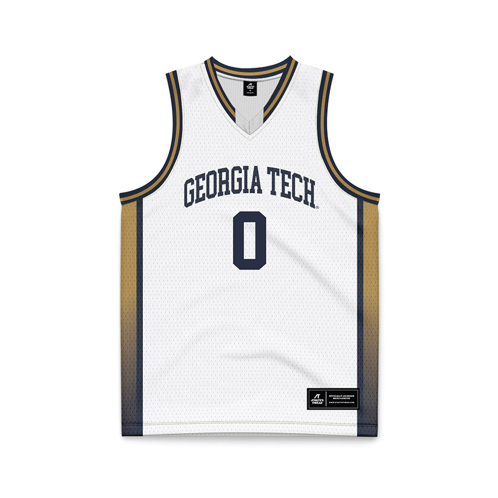 Georgia Tech - NCAA Women's Basketball : Kyndal Walker - White Basketball Jersey-0