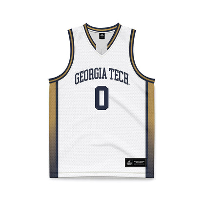 Georgia Tech - NCAA Women's Basketball : Kyndal Walker - White Basketball Jersey-0