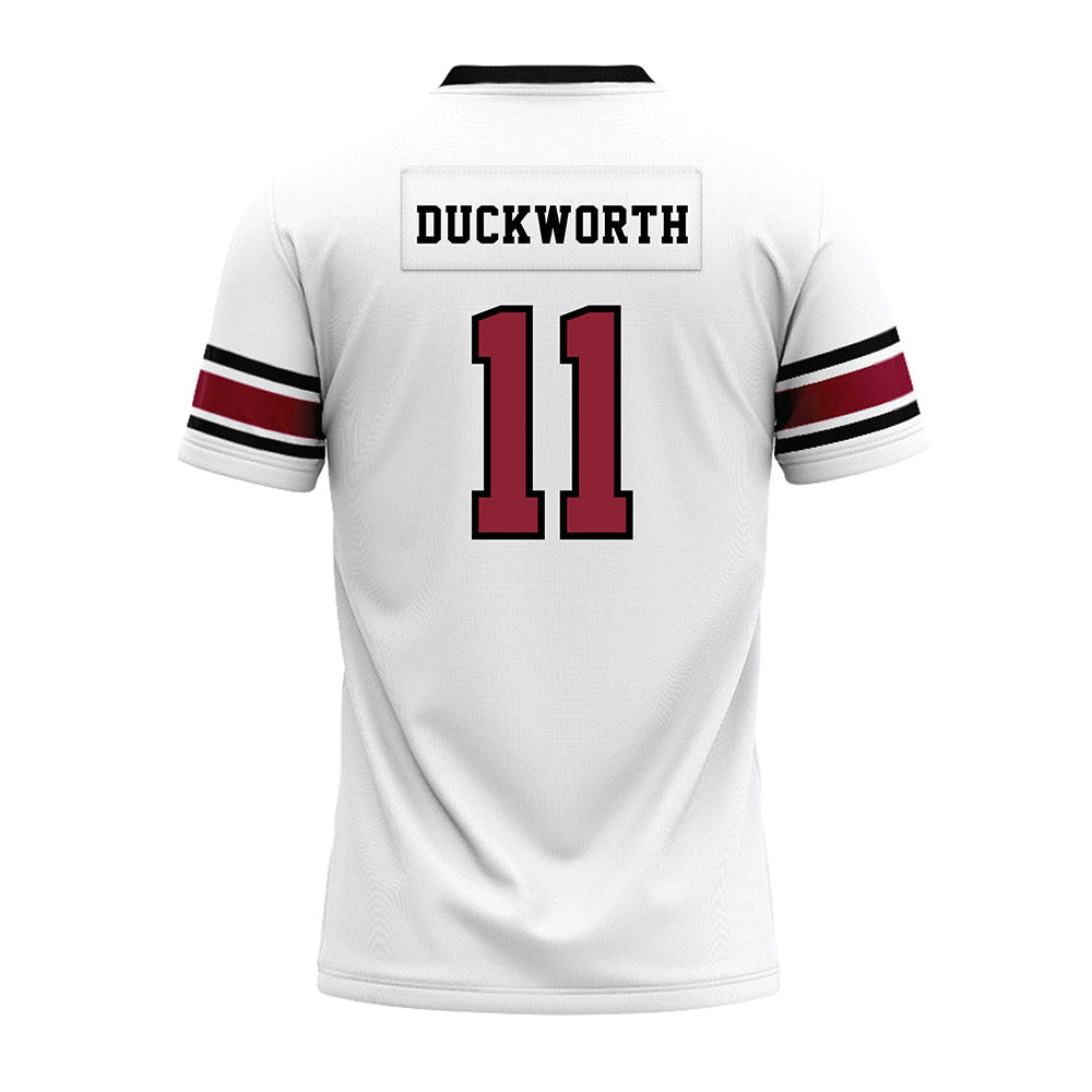 South Carolina - NCAA Football : Landon Duckworth - White Premium Football Jersey-1