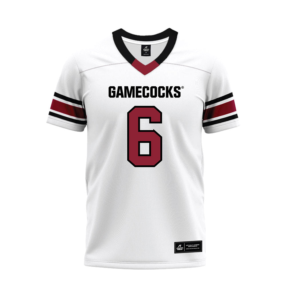 South Carolina - NCAA Football : Dylan Stewart - White Premium Football Jersey-0