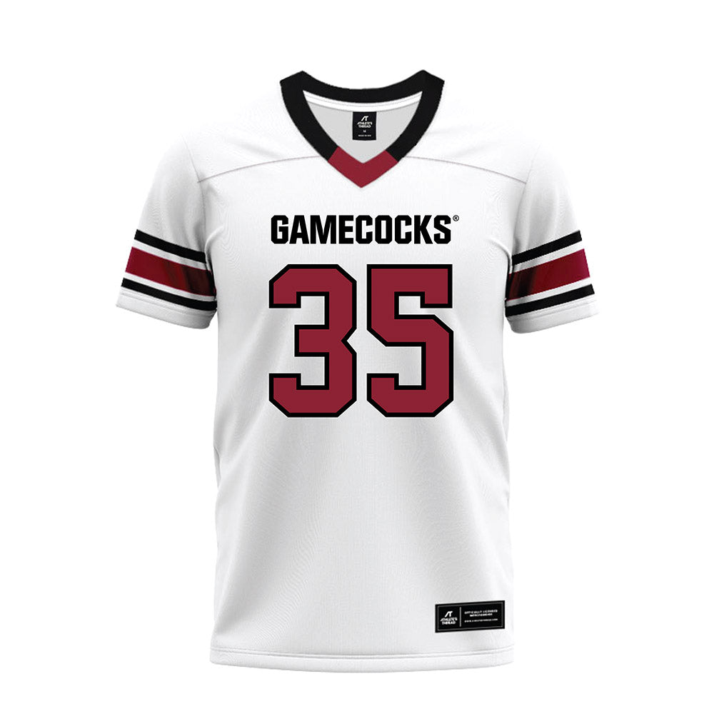 South Carolina - NCAA Football : Jackson Burger - White Premium Football Jersey-0