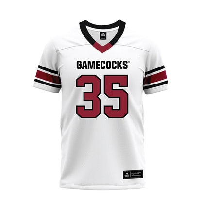 South Carolina - NCAA Football : Jackson Burger - White Premium Football Jersey-0