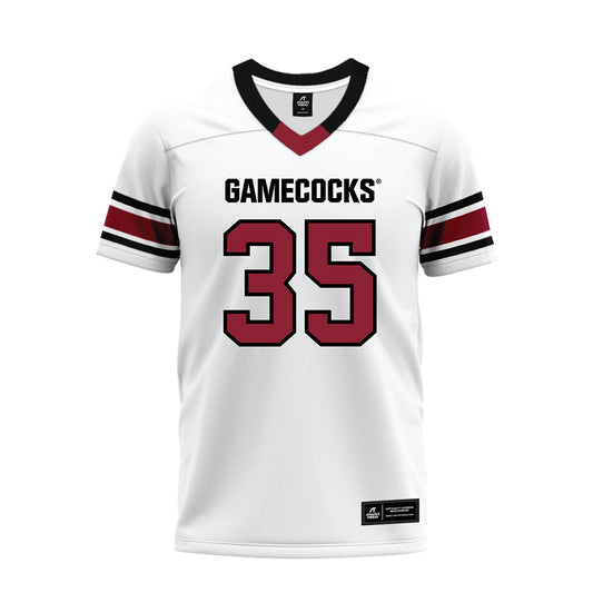 South Carolina - NCAA Football : Jackson Burger - White Premium Football Jersey-0