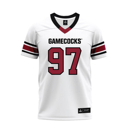 South Carolina - NCAA Football : Kelby Collins - White Premium Football Jersey-0