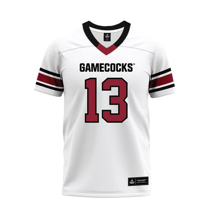South Carolina - NCAA Football : David Bucey - White Premium Football Jersey-0