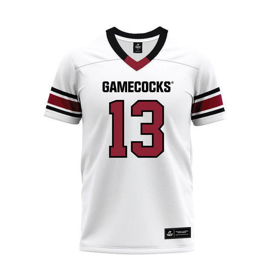 South Carolina - NCAA Football : David Bucey - White Premium Football Jersey-0