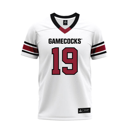 South Carolina - NCAA Football : Brandon Cunningham - White Premium Football Jersey-0
