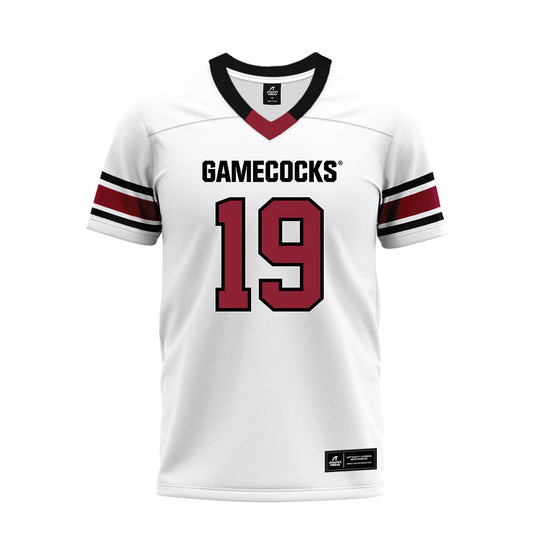 South Carolina - NCAA Football : Brandon Cunningham - White Premium Football Jersey-0