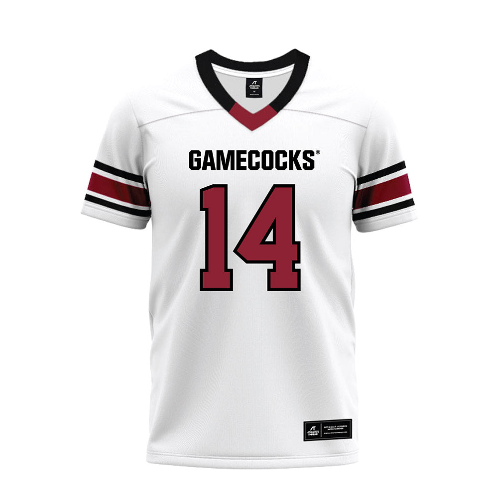 South Carolina - NCAA Football : Max Kelley - White Premium Football Jersey-0