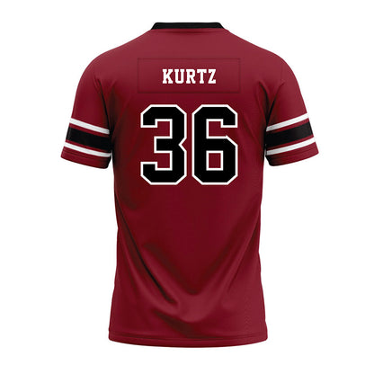 South Carolina - NCAA Football : Landon Kurtz - Garnet Premium Football Jersey-1