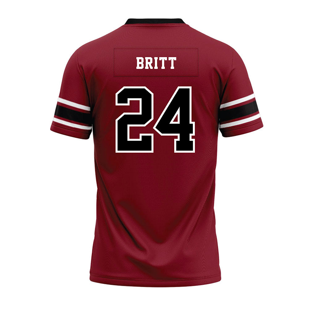 South Carolina - NCAA Football : Keenan Britt - Garnet Premium Football Jersey-1