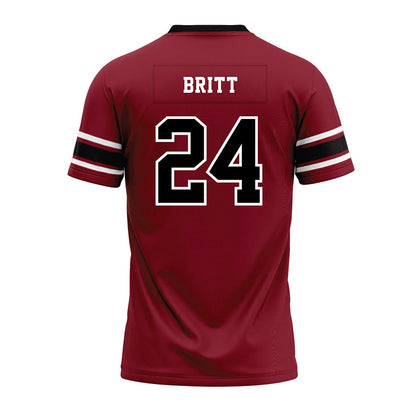 South Carolina - NCAA Football : Keenan Britt - Garnet Premium Football Jersey-1
