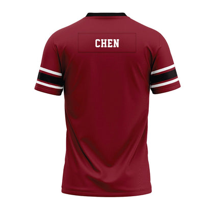 South Carolina - NCAA Football : Vincent Chen - Garnet Premium Football Jersey-1